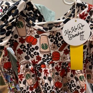 Ko Ko Ro Bamboo peplum top and leggings